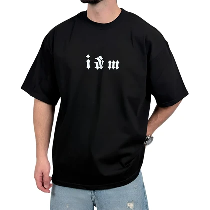 تیشرت مردانه مشکی طرح گل