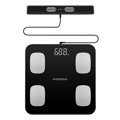 ترازوی هوشمند پرودو Porodo مدل PDLFST089BK ظرفیت 180 کیلوگرم