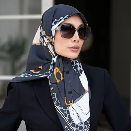 روسری ابریشم توییل (قواره 100) 30289