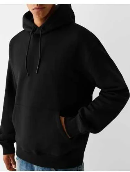 هودی مشکی Bershka کد 22