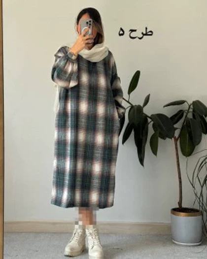 کفتان پشمی چهارخونه دیبا 1