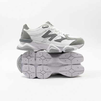کفش کتانی نیوبالانس 9060 اقتصادی سفید طوسی کد 295208