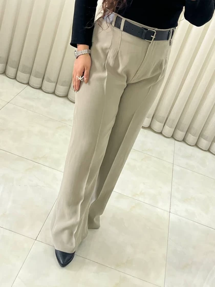شلوار بگ پارچه ای دخترانه و زنانه کد 581