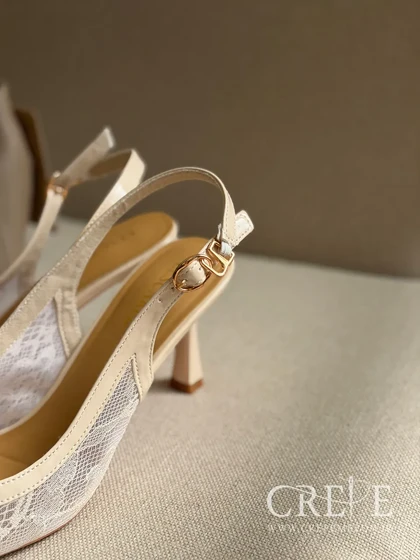 کفش توری پاپیونی پاشنه 8 سانت