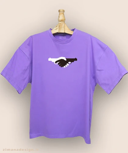 تیشرت لش مردانه و زنانه طرح دست به تفنگ کد 949