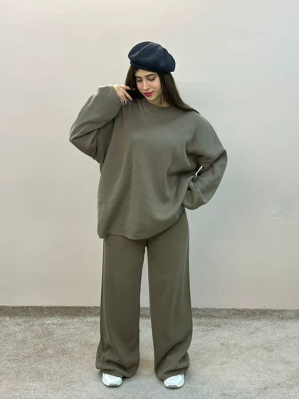 ست بلوز شلوار بافت