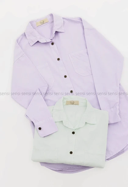 شومیز لینن پشت دکمه کد1005093