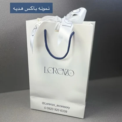 ست هدیه مردانه کراوات و دستمال جیب لورنزو کد 7097