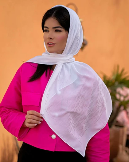 روسری ابریشم ژاکارد (قواره 90) 30151