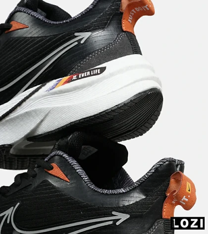 کفش کتانی مردانه و زنانه مشکی سفید نایک NIKE PEGASUS target مدل 7027