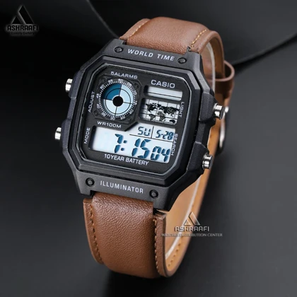 ساعت کاسیو بند چرمی Casio AE-1200WH-1832