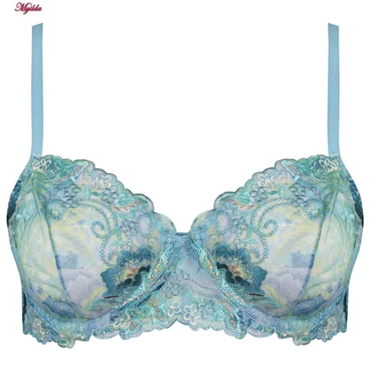 ست شورت و سوتین زنانه فنردار آبی روشن پدلی کد 5115-P202