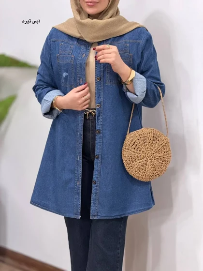 مانتو جین کاغذی ندا