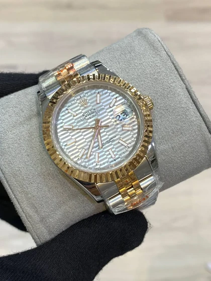 ساعت رولکس نقره ای رزگلد