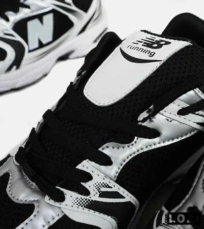 کفش کتانی مردانه و زنانه مشکی سفید NEW BALANCE 530
