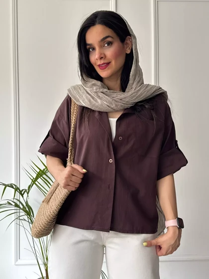 مانتو شومیزی باکسی سایه