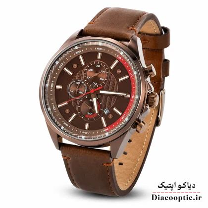 ساعت مچی مردانه اورجینال موتور ژاپن برند مینی فوکوس سه موتور مدل Mf0080G.01 بند چرم