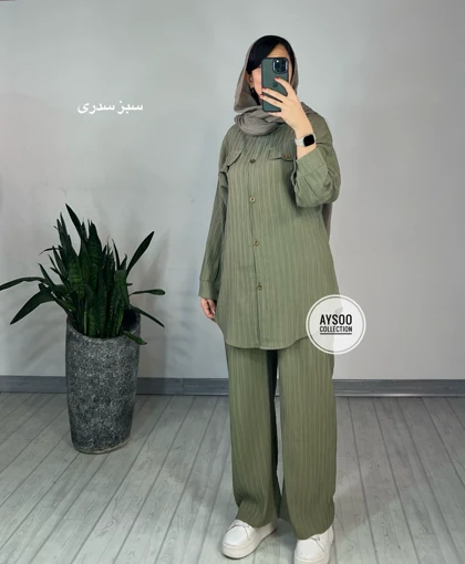 ست مانتو شلوار ماکان