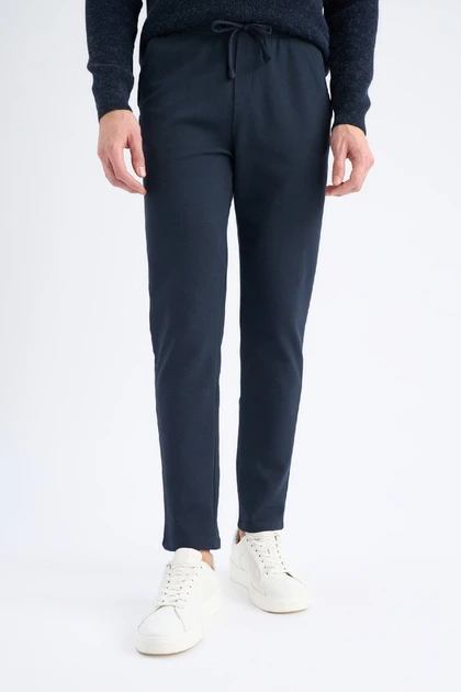 شلوار Jogger پایه صاف کمردار ساق پا صاف C6022AX25SP