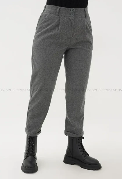 شلوار فوتر کج راه دو دکمه کد1004841