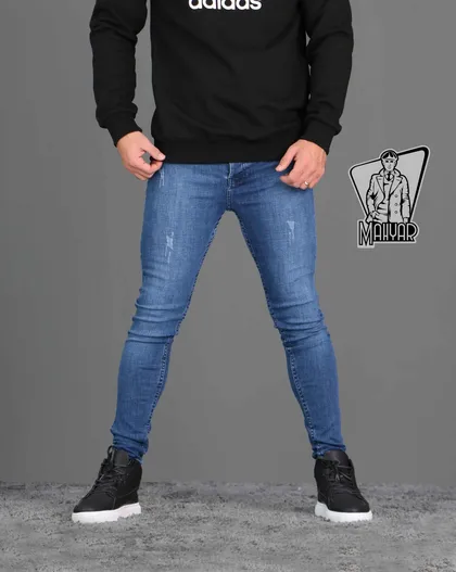 شلوار جین آبی تیره ZARA