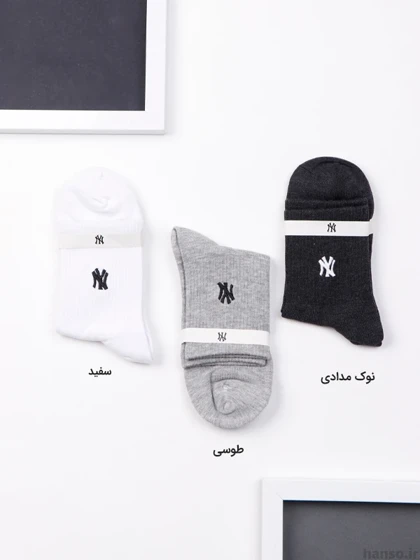 جوراب نیم ساق نخی نیویورک NY کد 5010