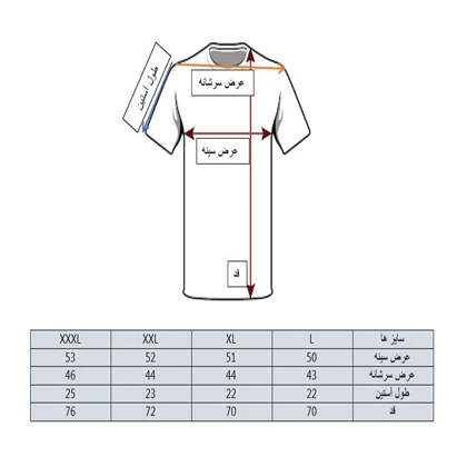 تیشرت ساده آستین کوتاه مردانه مشکی پارچه بیسکویتی