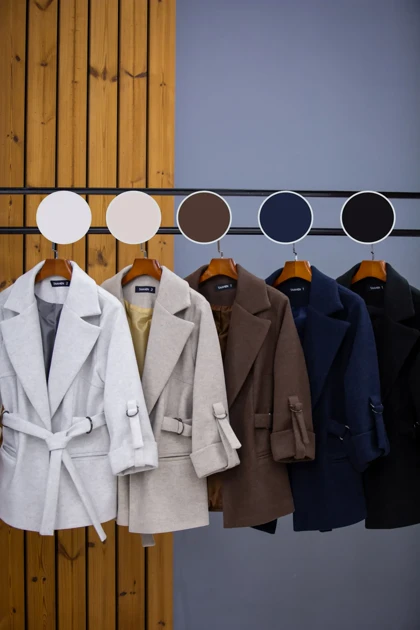 کت زنانه فوتر بغل سگک دار