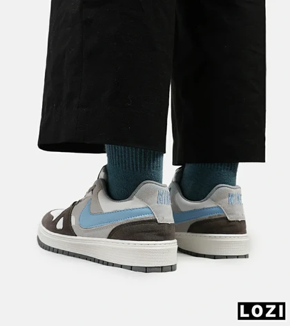 کفش کتانی مردانه طوسی سفید آبی نایک NIKE SB