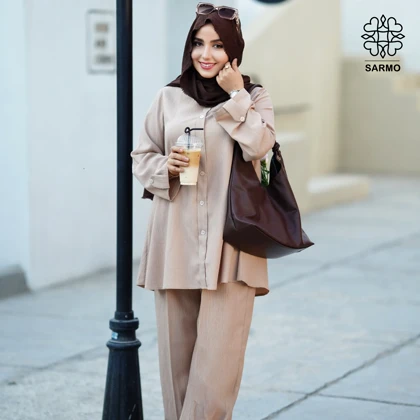 تونیک و شلوار ونوس کرم