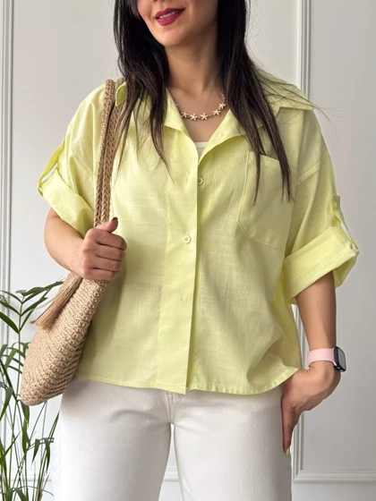 مانتو شومیزی باکسی سایه