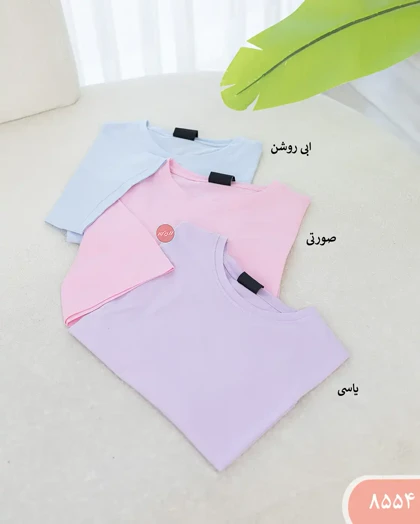 تیشرت کراپ باکسی 8554