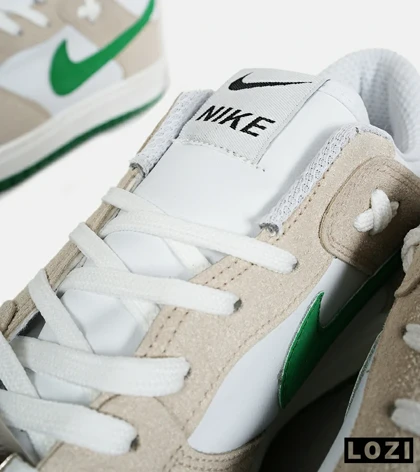 کفش کتانی بزرگ پا سفید طوسی سبز نایک NIKE SB