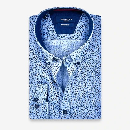 پیراهن لینن طرحدار 0266105c-10