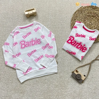 بلوز دخترانه طرح باربی 2 الی 10 سال