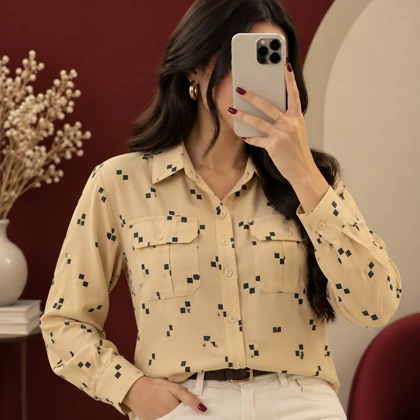 شومیز وارداتی آترین کد 6056