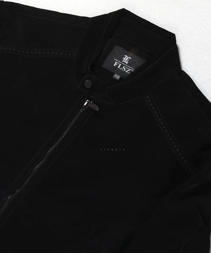 کت چرم مردانه مشکی 2422