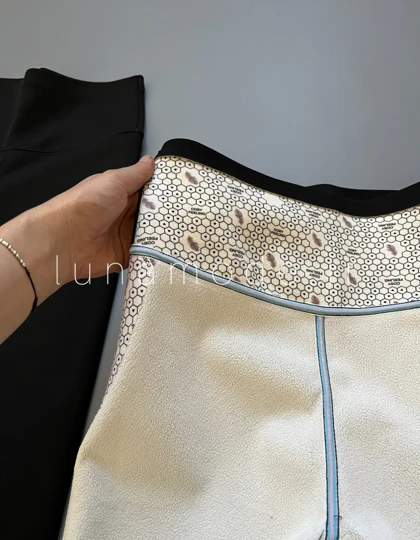 لگ کمر گنی زنانه داخل کرک داره تک‌رنگ مشکی کد 2