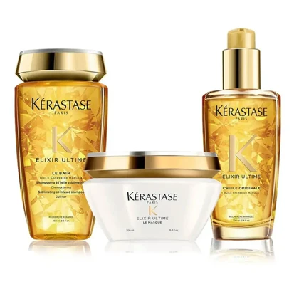ست مراقبت از مو اورجینال برند Kerastase مدل Elixir Ultime Hair Care Set