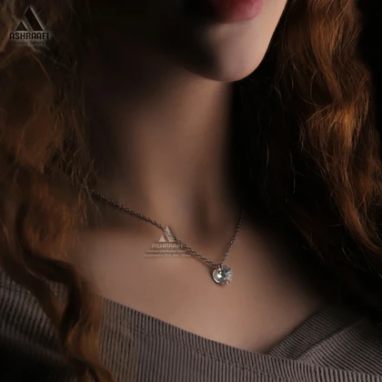 گردنبند زنانه قلب White Heart Necklace
