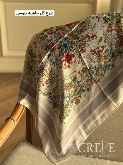 مینی اسکارف طرح گل