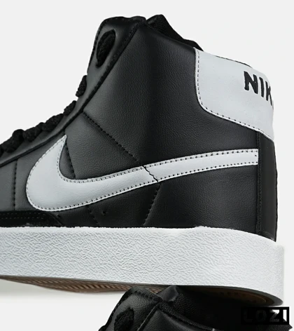 کفش کتانی ساق‌دار مردانه و زنانه مشکی سفید Nike Blazer Low 77 مدل 7465