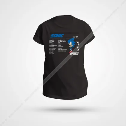 تیشرت طرح Sonic