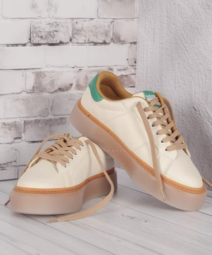 ونس ساده شکلاتی و سبز 3521