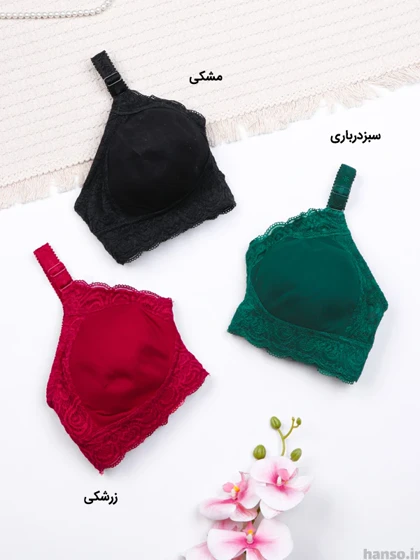 سوتین پرسی بدون فنر نخ و دانتل کرالاستر کد 230