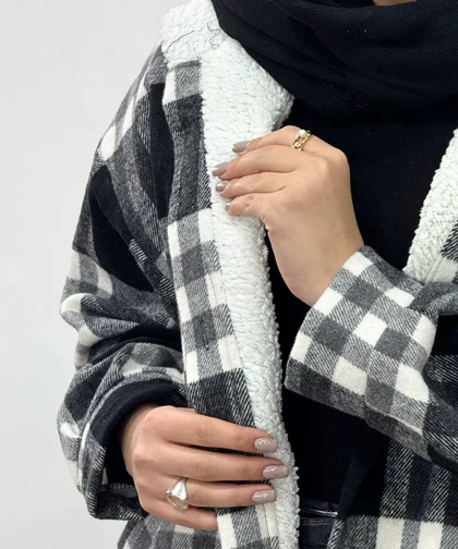 پالتو پشمی داخل تدی کلاهدار پردیس