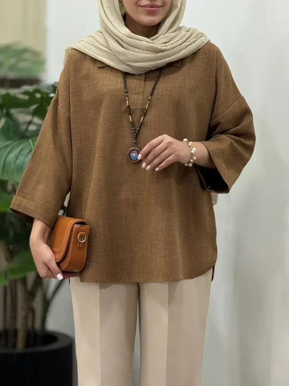 تونیک مانتویی جلو بسته کیارا