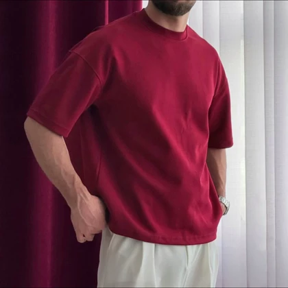 تیشرت مردانه ساده پنبه سوپر