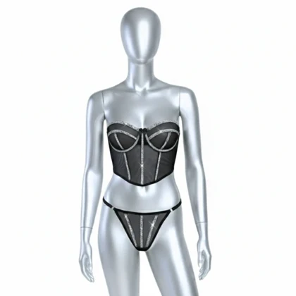 ست فانتزی نیم‌تنه فنر دار و شورت آرینا 260