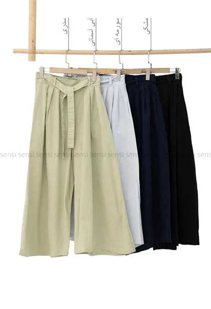 دامن شلواری لینن کد1005627